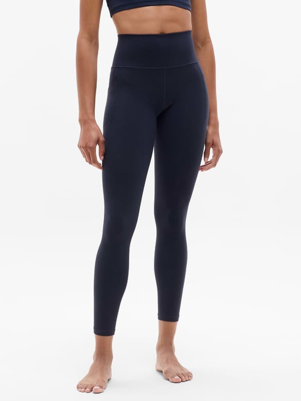 Athleta Midnight Navy High-Rise Performance Leggings with Pockets
